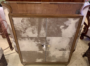 Brand New!! Theodore Alexander Antiqued Mirrored Cabinet