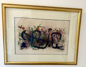 Joan Miro: "Ma de Proverbis" Lithograph, signed in stone