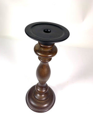 Pottery Barn Wooden Candleholder (Large)