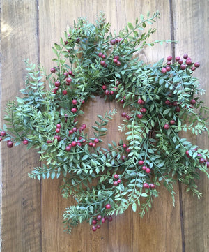 Brand new!! 18" Red Berry Wreath