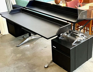 Herman Miller Ebony Enamel Console Burdick Desk