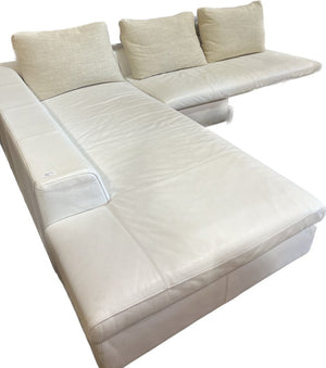 White Leather Sectional by Antonio Citterio for B&B Italia