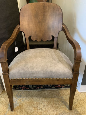 Century Furniture Wood Back Accent Chair